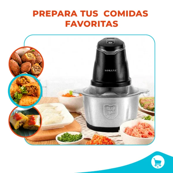 procesadora de alimentos de 2 litros sokany