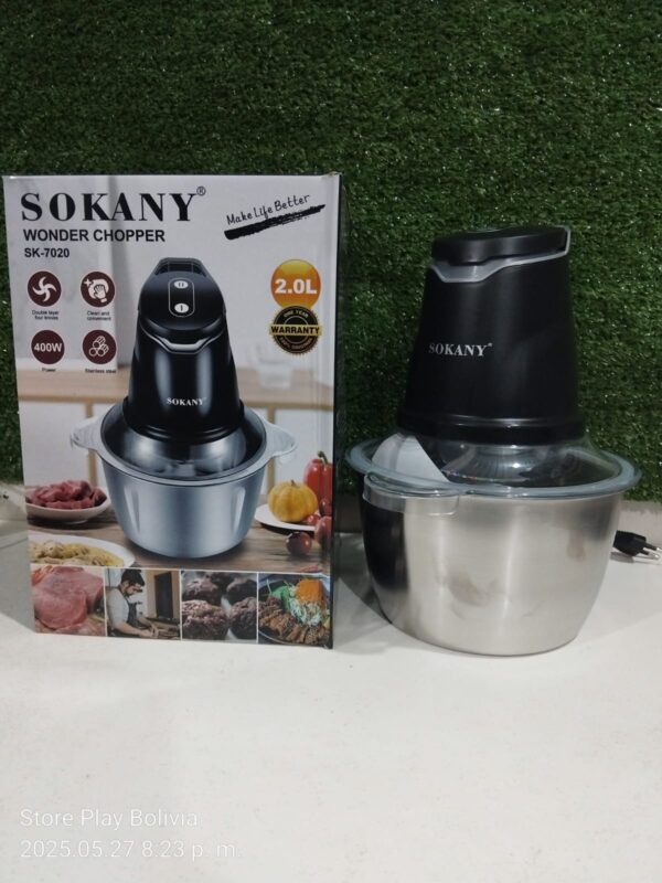 procesadora de alimentos de 2 litros sokany