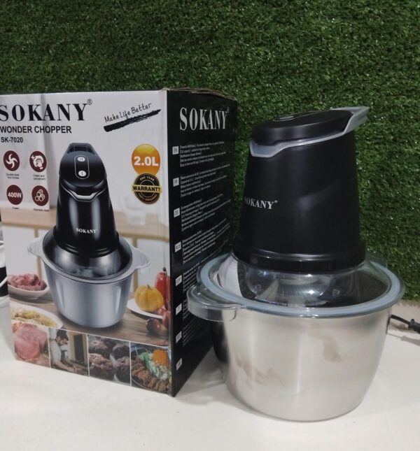 procesadora de alimentos de 2 litros sokany
