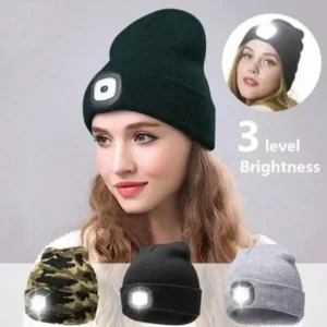 gorro con linterna